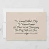 カトリック第一聖餐式招待状 招待状 (裏面)