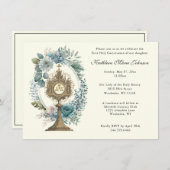 カトリック第一聖餐式招待状 招待状 (正面/裏面)