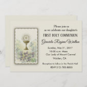 カトリック第一聖餐式招待状 招待状 (正面/裏面)