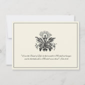 カトリック第一聖餐式招待状 招待状 (裏面)