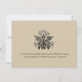 カトリック第一聖餐式招待状 招待状 (裏面)