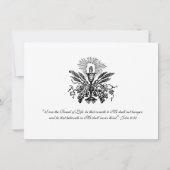 カトリック第一聖餐式招待状 招待状 (裏面)