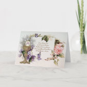 カトリック第一聖餐式祈りの言葉ヴィンテージ カード (正面)