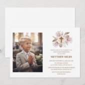 カトリック第一聖餐式 招待状 (正面/裏面)