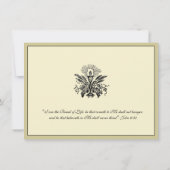 カトリック第一聖餐式 招待状 (裏面)