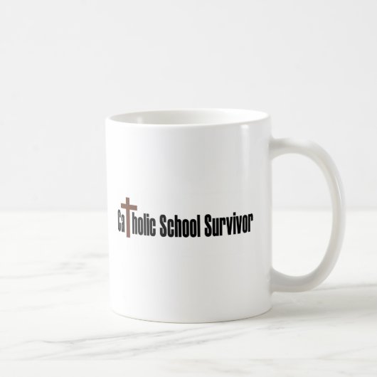 カトリック系の学校の生存者 コーヒーマグカップ (右)