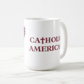 カトリック系アメリカ人 コーヒーマグカップ (正面右)