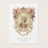 カトリック結婚フローラ祈りの言葉カード (正面)