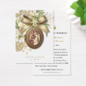 カトリック結婚フローラ祈りの言葉カード (デスク)