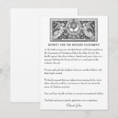 カトリック結婚式のマナーカード ノートカード (正面/裏面)
