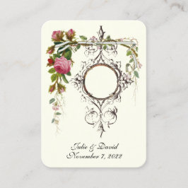 カトリック結婚式の引き出物エレガントバラ  名刺