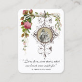 カトリック結婚式の引き出物セントテレスリメンブランス 名刺 (正面)