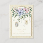 カトリック結婚式の引き出物フローラ記憶 名刺 (正面)