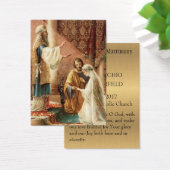 カトリック結婚式の引き出物ホーリーカード新郎新婦 (デスク)