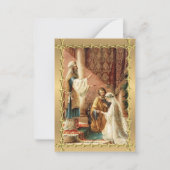 カトリック結婚式の引き出物ホーリーカード新郎新婦 ノートカード (正面)
