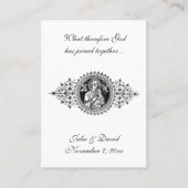 カトリック結婚式の引き出物ヴァージンメアリーメモブランス 名刺 (正面)