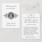 カトリック結婚式の引き出物ヴァージンメアリーメモブランス 名刺 (正面/裏面)