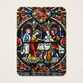 カトリック結婚式の引き出物神聖なカード結婚カナ (正面)