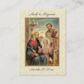 カトリック結婚式の引き出物神聖な家族の神聖なカード 名刺 (正面)