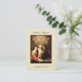 カトリック結婚式の引き出物神聖な家族の神聖なカード 名刺 (スタンド正面)