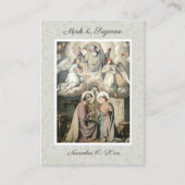 カトリック結婚式の引き出物神聖な家族の神聖なカード 名刺 (正面)