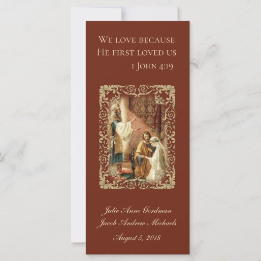 カトリック結婚式の引き出物聖なる書物、 経典新郎新婦 (正面)