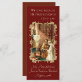 カトリック結婚式の引き出物聖なる書物、 経典金ゴールドマルーン (正面/裏面)