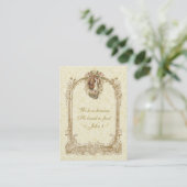 カトリック結婚式の引き出物聖札 名刺 (スタンド正面)