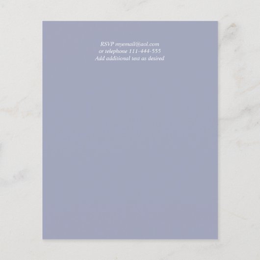 カトリック結婚式招待状エレガントフローラモダン (裏面)