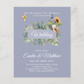 カトリック結婚式招待状エレガントフローラモダン (正面)