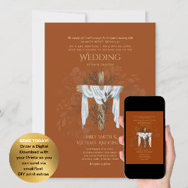 カトリック結婚式招待状エレガント 招待状