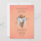 カトリック結婚式招待状披露宴RSVPプログラム 招待状 (正面)