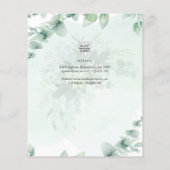 カトリック結婚式招待状植物学 (裏面)