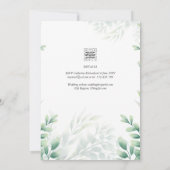カトリック結婚式招待状植物学 招待状 (裏面)