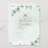 カトリック結婚式招待状植物学 招待状 (裏面)