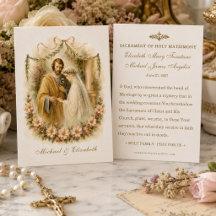 カトリック結婚式祈祷カード（記念品）