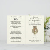 カトリック結婚式 プログラムヴィンテージフローラ結婚 (スタンド正面)