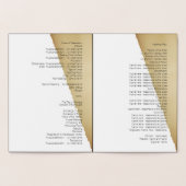 カトリック結婚式 プログラム破れたセピアレトロニュース 箔カード (内部)