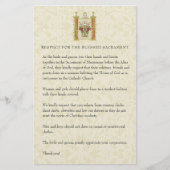 カトリック結婚教会の質素な礼拝服S 便箋 (正面)