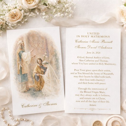 カトリック結婚祈祷カード 婚約 