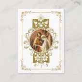 カトリック結婚結婚祈りの言葉金ゴールド プレイスカード (正面)