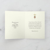 カトリック結婚50周年イエス カード (内部)