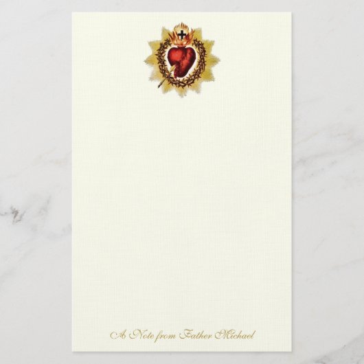 カトリック聖なるハートイエズス教会 便箋 (正面)