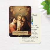 カトリック聖なる家族の葬儀祈りの言葉聖なるカード (デスク)