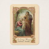 カトリック聖なる家族の葬儀祈りの言葉聖なるカード (正面)