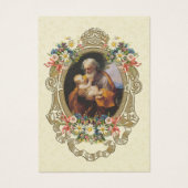 カトリック聖ジョセフスピリチュアルブーケ聖カード (正面)