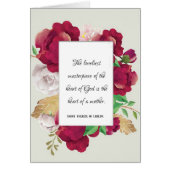 カトリック聖テルセマザーズ引用文絵を描バラ (正面)