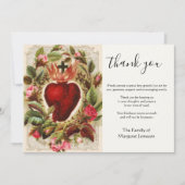 カトリック聖ハートイエス弔慰   サンキューカード (正面)