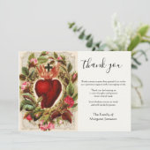 カトリック聖ハートイエス弔慰 サンキューカード (スタンド正面)