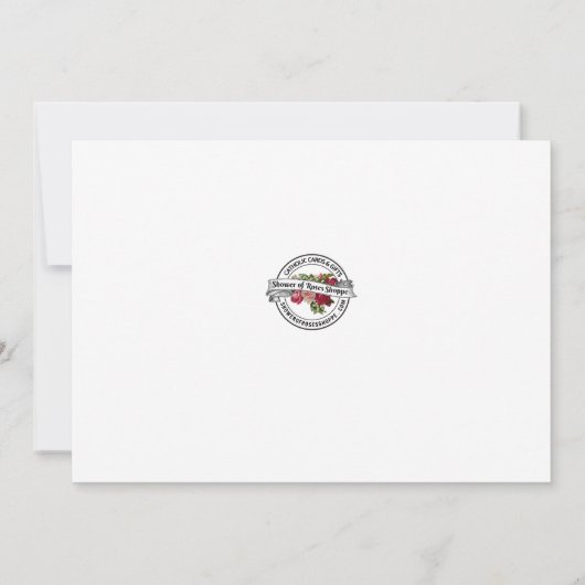 カトリック聖ハートイエス弔慰 サンキューカード (裏面)